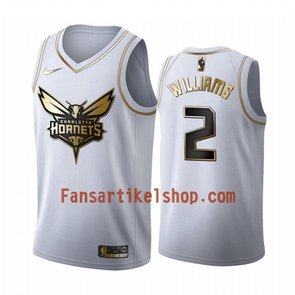NBA Charlotte Hornets Trikot Marvin Williams 2 Nike 2019-2020 Weiß Golden Edition Swingman - Herren NBA Charlotte Hornets Trikot Marvin Williams 2 Nike 2019-2020 Weiß Golden Edition Swingman - Herren